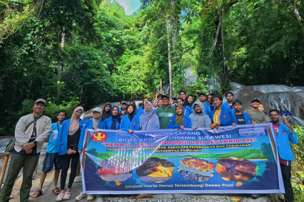 Program Studi Akuakultur Universitas Tadulako belajar ikan, udang, kepiting, keong dan kerang endemik Danau Poso